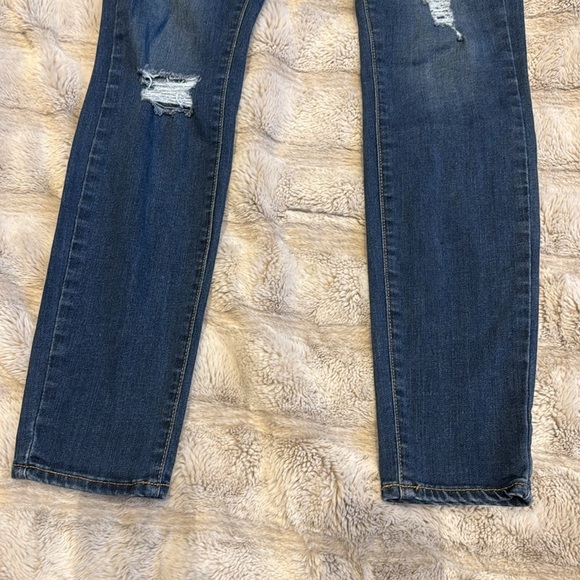 Paige Verdugo Ultra Skinny Jeans Sz 27 New Blue Distressed Denim ankle length - Picture 3 of 12